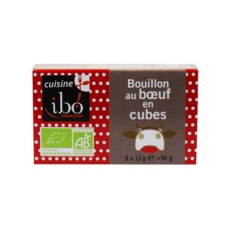 Bouillon au boeuf en cube bio